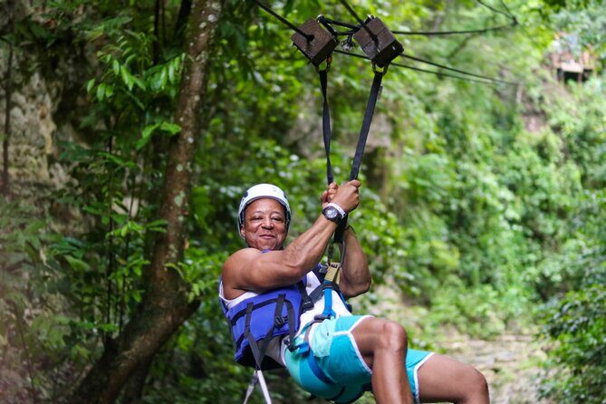 Short Excursion Ziplining & Waterfall, Taino Bay and Ambar cove. - Lunch, drinks, and the post-waterfall reset