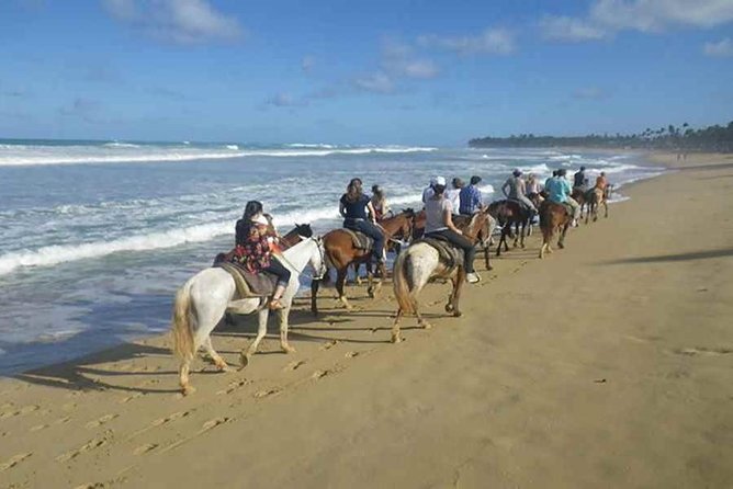 Sunset beach horsebackriding Punta Cana - Maimon River Mouth: Where the Scenery Changes