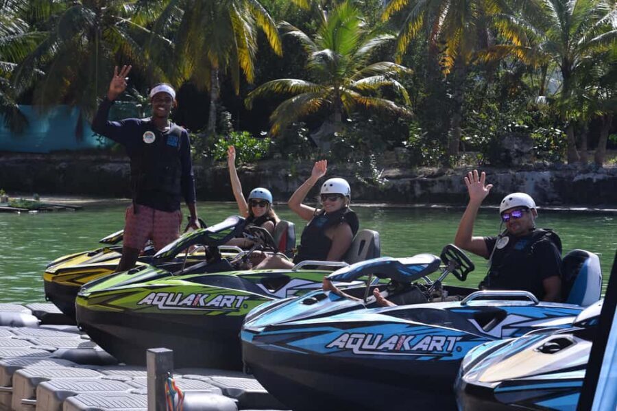 THE ONLY JET SKI TOUR IN PUNTA CANA - Getting to the park: hotel transport plus a 270-minute timebox