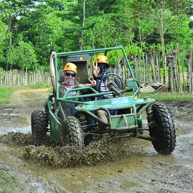 Tour in buggy half-day and beach cenote :Punta Cana - Taino Cenote Swim: Cool Water, Possible Crowd Energy