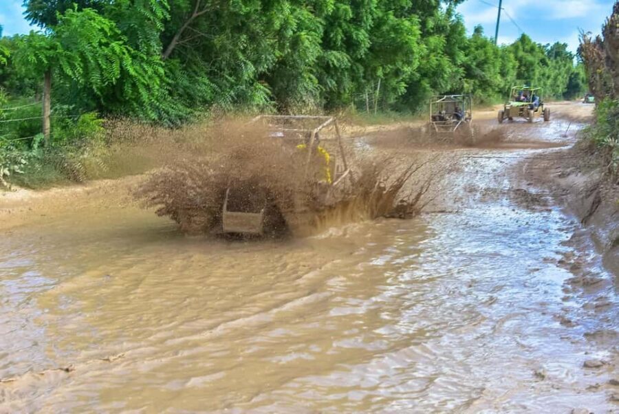 Ultimate Buggy Expedition from Punta Cana with blue cenote - Driving the rural roads: mud splashes and panoramic moments