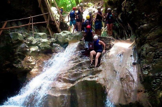 Waterfalls of Damajagua Tour - Stop 1 at Damajagua Waterfalls: hike, then jump and slide