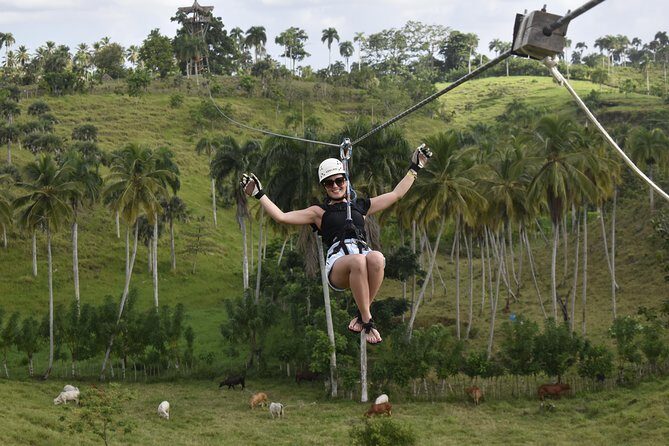 Ziplining from Punta Cana - Unique Carbon Fiber lines in Punta Cana - The Course Itself: 8 Towers, 8 Ziplines, and a Suspension Bridge